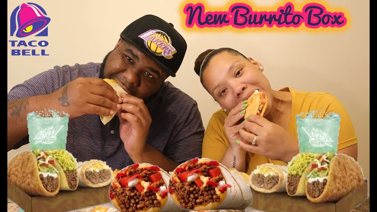 NEW!! TACO BELL "GRILLED CHEESE BURRITO BOX" MUKBANG YouTube