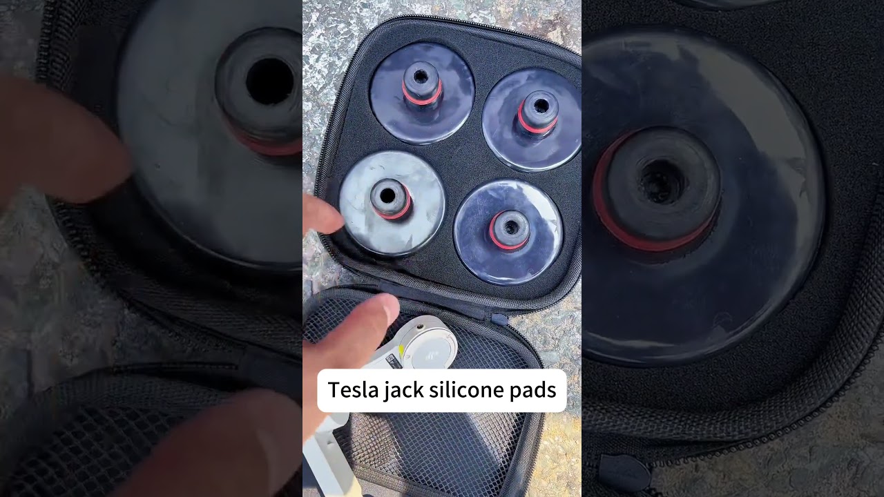 Tesla Jack Pad Silicone - Heavy-Duty Non-Slip Base, Anti-Scratch & Universal Fit 