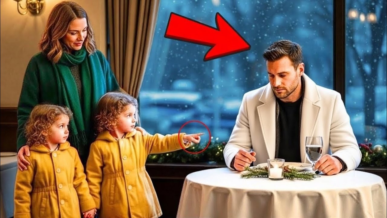 Trauriger Millionärs-CEO isst allein an Heiligabend – bis eine Mutter mit Zwillingen erscheint