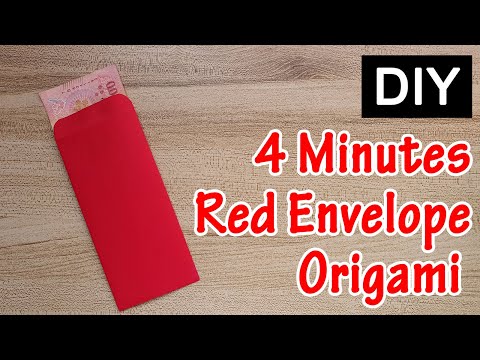 4 Minutes Easy Red Envelope Origami For Chinese New Year | CNY Ang Pao Tutorial | Rainbowww DIY