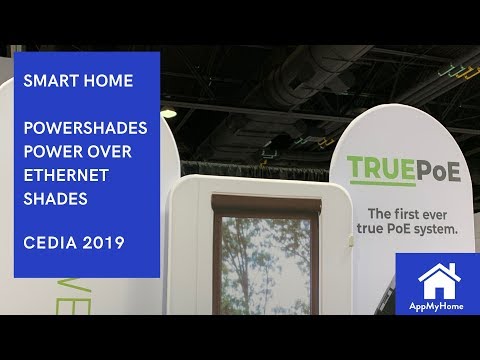 CEDIA 2019 PowerShades Power Over Ethernet Shades