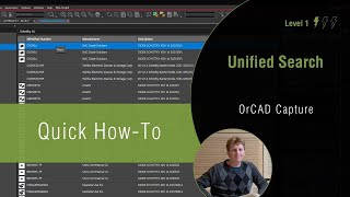 How to Use Unified Search in OrCAD Capture