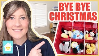 CHRISTMAS UNDECORATE WITH ME | STORAGE AND ORGANIZATION 2020