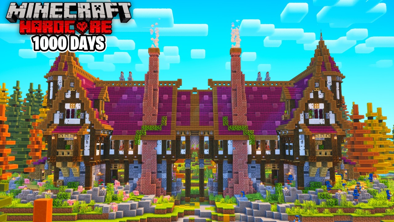 I Survived 1000 DAYS in Minecraft Hardcore [Full Movie] - YouTube