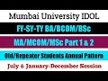 Last & Final Round for MA/MCOM/BCOM/BA/MSC Old & Repeater Students | Mumbai University | Ashish Sir