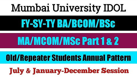 Last & Final Round for MA/MCOM/BCOM/BA/MSC Old & Repeater Students | Mumbai University | Ashish Sir