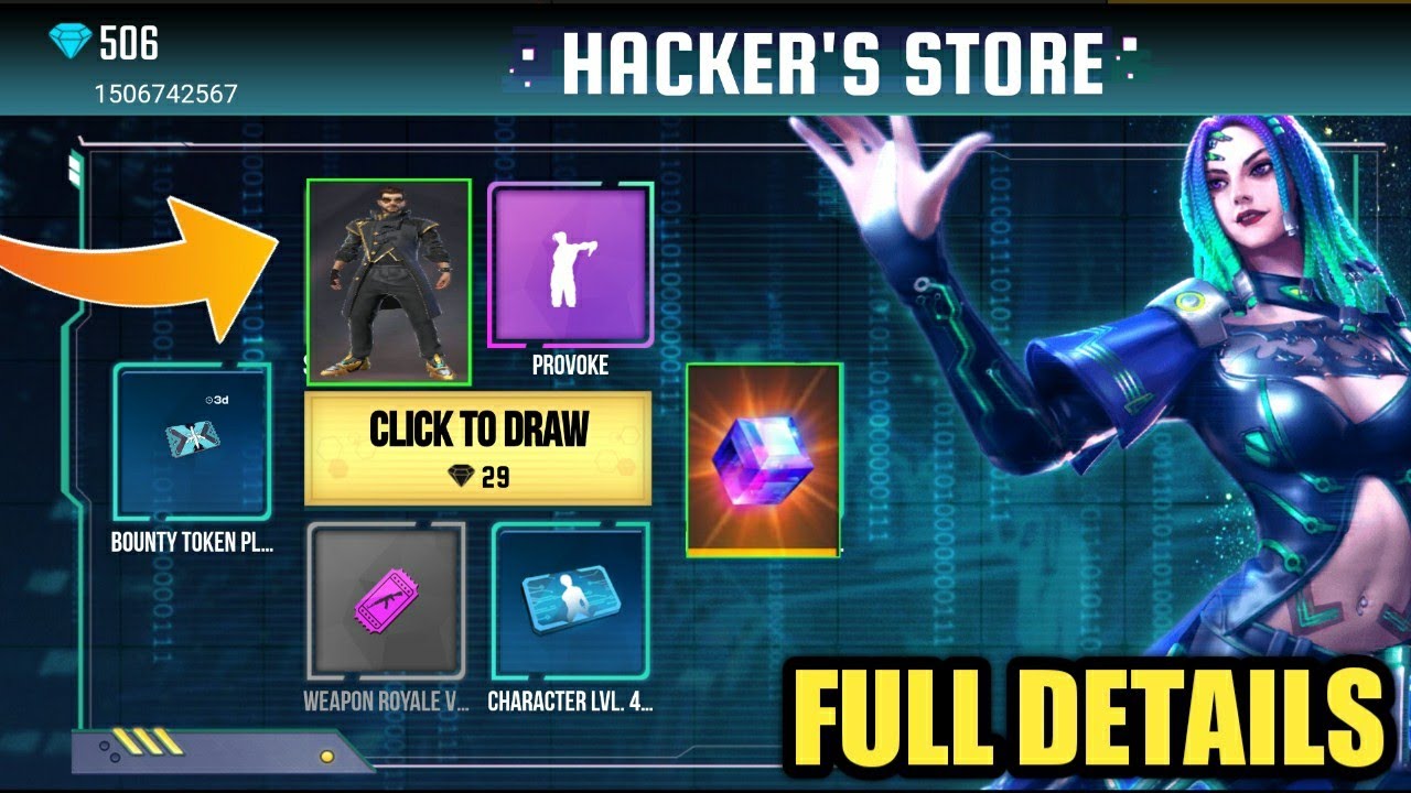 Hackers Store Event Free Fire || Hackers Store Event Full Details