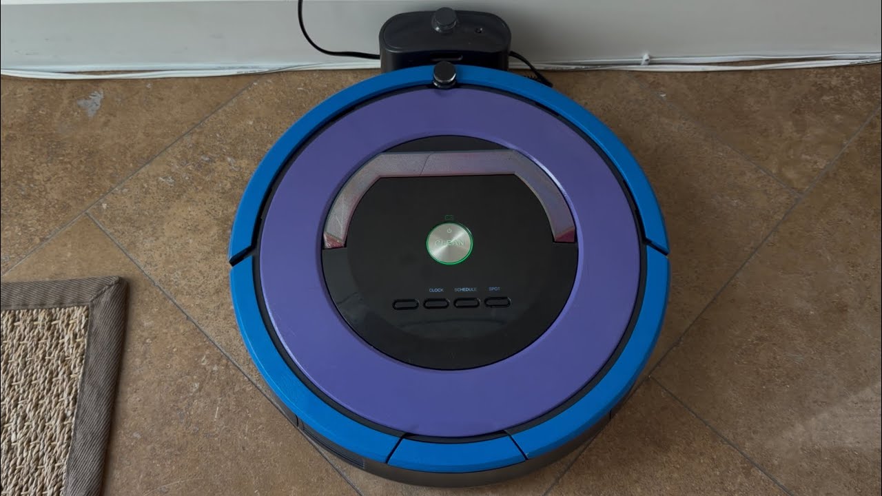 iRobot Roomba 870 (Custom Painted) - Robot Vacuum Demo - YouTube