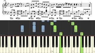 Dan   Shay, Justin Bieber 10,000 Hours - Piano Cover (Music Sheet)