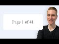 Print Page Numbers on Page When Printing in HTML