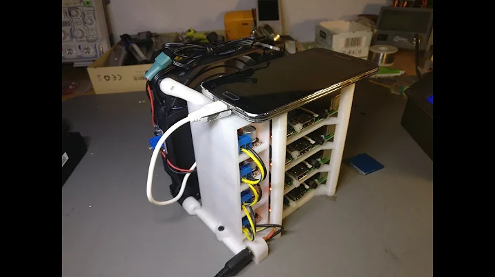 Raspberry Pi Crypto mining Rack.