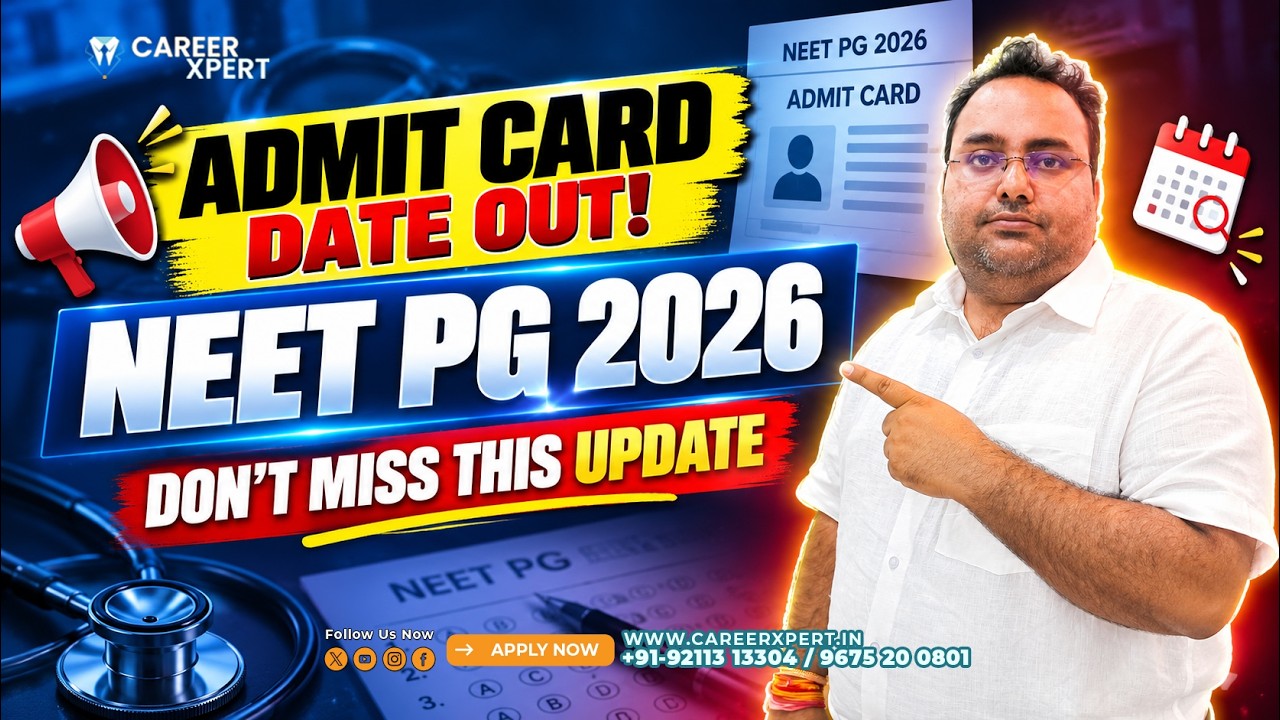 NEET PG 2026 Admit Card Date Confirmed | Exam Date, City Intimation & Latest NBEMS Updates