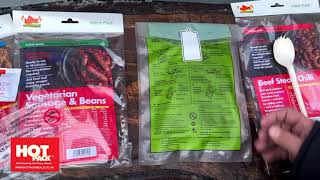 Hot Pack   Action Pack Self Heating food on the go
