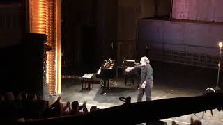 Mandy Patinkin and Adam Ben-David take bows at Mandy Patinkin in Concert: Diaries 2018 Mandy Patinkin and Adam Ben-David take bows at Mandy Patinkin in Concert: Diaries 2018