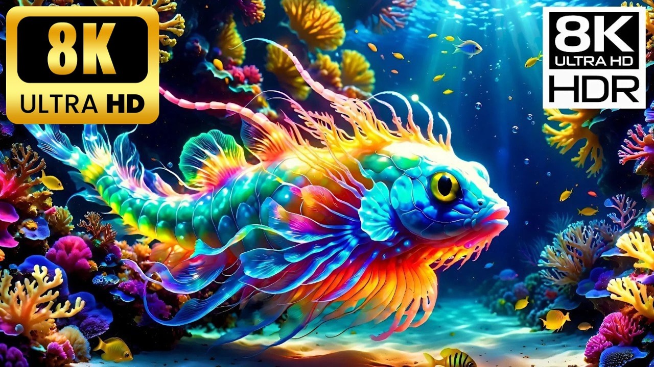 Have You Ever Stepped Into an 8K HDR Coral Kingdom? 🌊✨ | Tropical Fish 🐠 & Bioluminescent Coral Reef