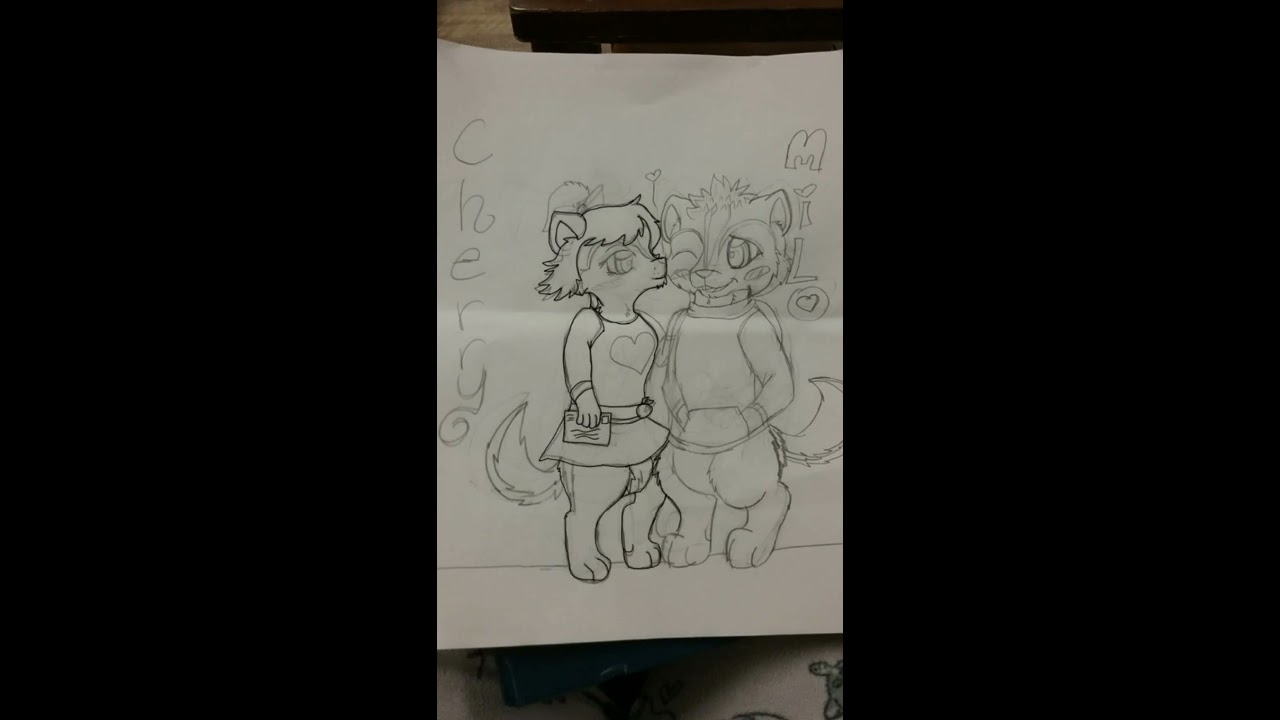 Speed drawing Cherry and her Boyfriend Milo *(NO SOUND)* *(PLEASE RD)*