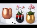 Easy cement pottery making || Cement flower vase - Cement planter Making