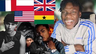 REACTING TO DRILL SONGS AROUND THE WORLD PT. 1 | KAY FLOCK, RONDO, ZIAK, TPL BM, KETAMA126, Etc.