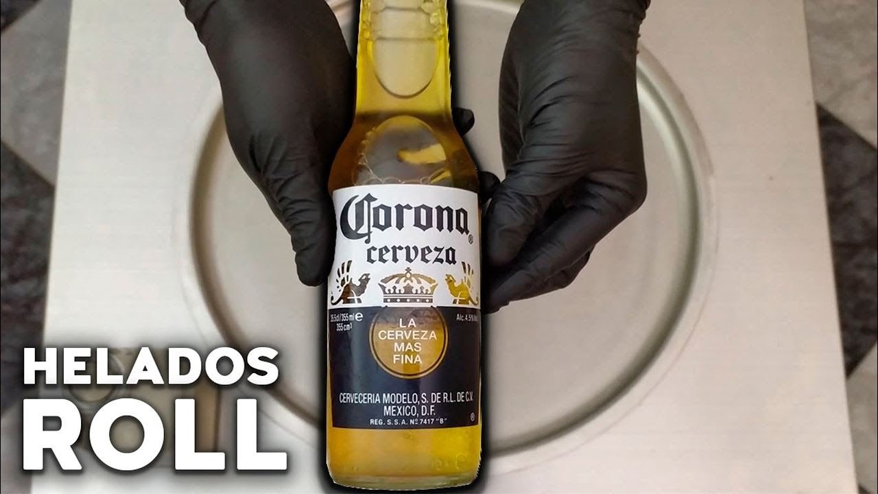 Helado a la Plancha de CERVEZA CORONA ??? Helados Roll | Helado Rollo |  Ice Cream Roll | ASMR - YouTube