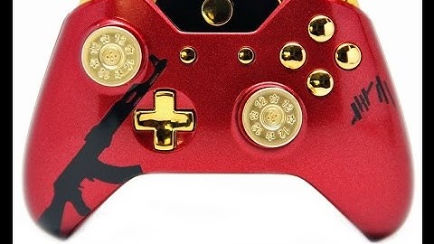 "AK-47" XBOX ONE CUSTOM MODDED CONTROLLER REAL SHOTGUN SHELLS