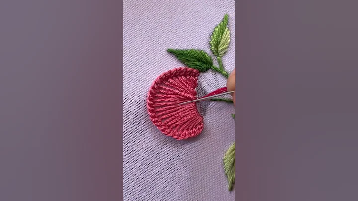 Gorgeous 3D flower design|latest hand embroidery #Shorts