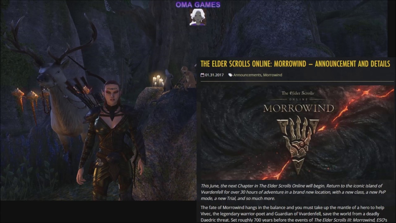 ESO Morrowind Expansion Announced YouTube