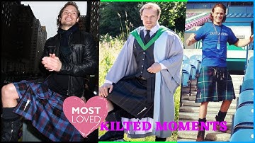 5 ADORABLE Moments SAM HEUGHAN IN A KILT 2014 - 2022