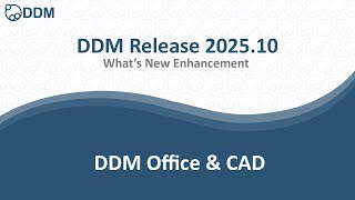 DDM Release 2025.10 - DDM Office & CAD
