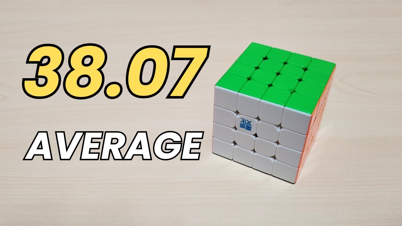 38.07s 4x4 Rubik's Cube New Average!