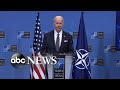 Biden makes remarks from NATO emergency summit