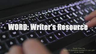 WORD: Writer's Resource