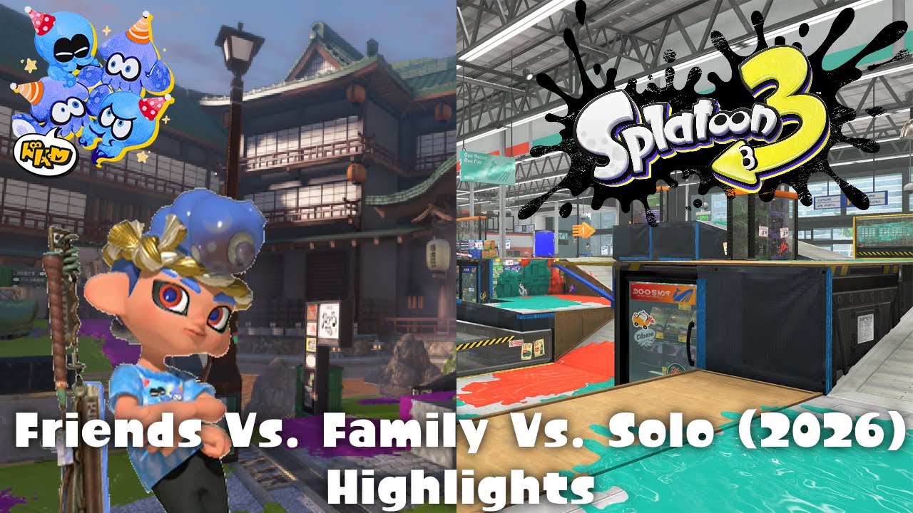 Splatoon 3 Friends Vs. Family Vs. Solo (2026) Highlights