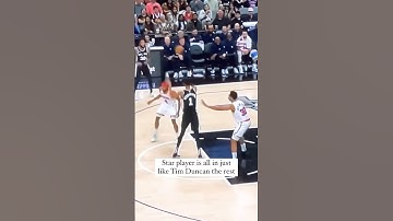 Victor Wembanyama has the Tim Duncan effect! #shorts #nba #spurs