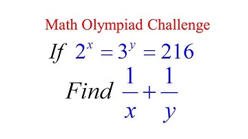 How to solve the exponential equation | Olympiad Question | Math Olympiad Challenge