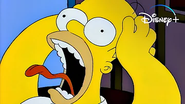 Just 30 Seconds of Homer Freaking Out in The Simpsons’ "Treehouse of Horror" | Disney+