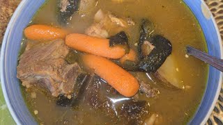 caldo De costilla y chile pasado