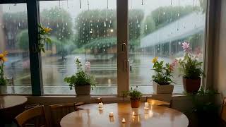 Rainy Window Café: Relaxing Guitar Music for Calm Holidays, Work, and Study