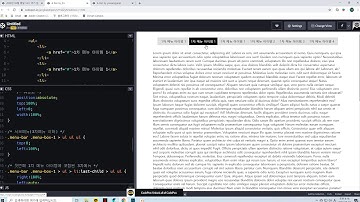 IT공부 2020 05 03 20 3시간 3차 풀다운 메뉴&사이드 바 메뉴 만들기, code.org, 포토샵 레이어스타일 공부(네온사인효과)