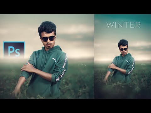 Winter Photo Editing | Photoshop Photo Manipulation Tutorial - Amit editz  @AmitEditz77