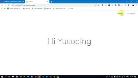 #1 Tutorial Laravel Belajar membuat blog
