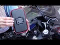 ADELPHOS-04s バイク専用 防水 スマホホルダー 強力固定 防水 防塵 スマホ 自転車 バイク バイクホルダー