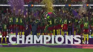 CAMEROON WIN FIRST WAFCON TROPHY AFTER BEATING MALAWI-TROPHY PRESENTATION