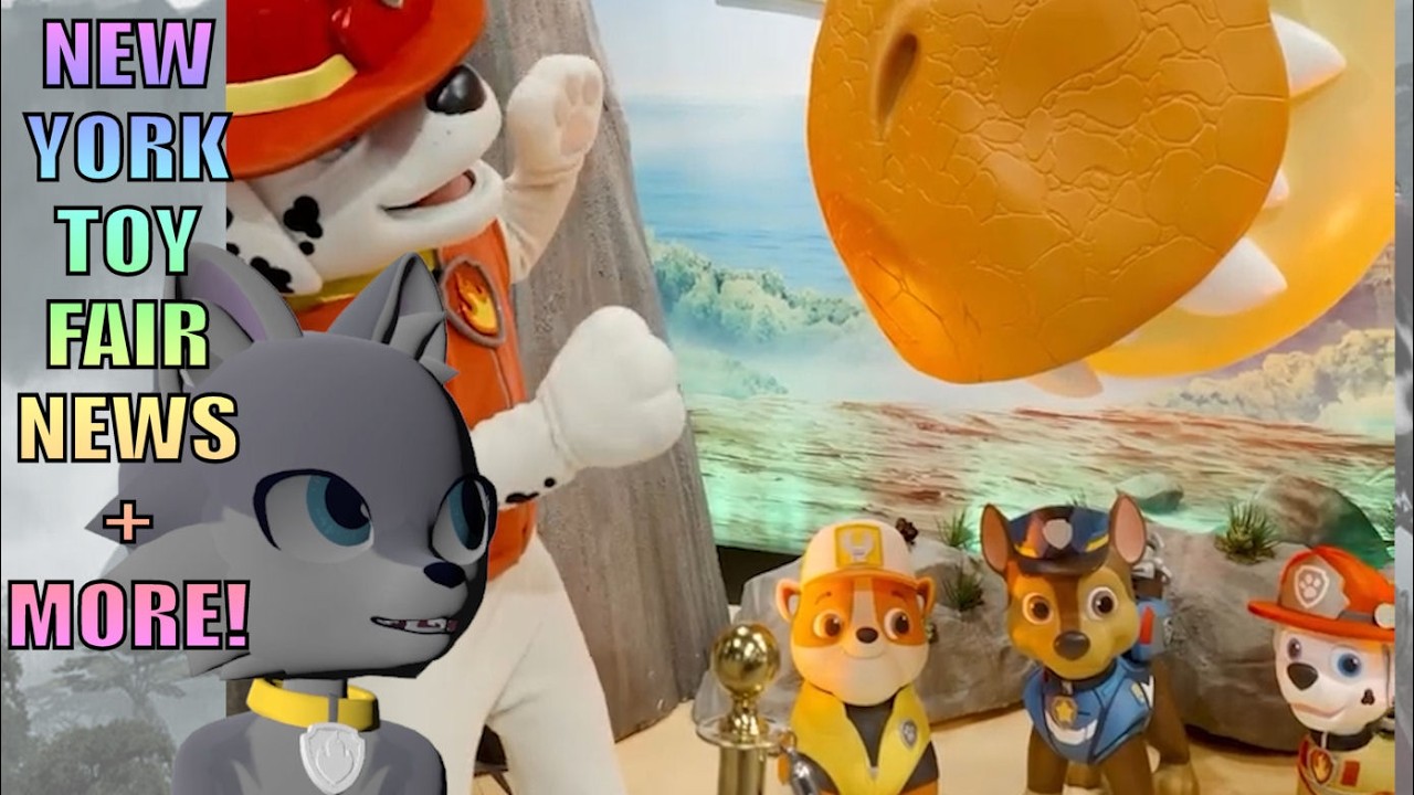 🦖DINO MOVIE display at the New York Toy Fair 🗽| PAW Patrol: The Dino Movie event news + more ...🦕