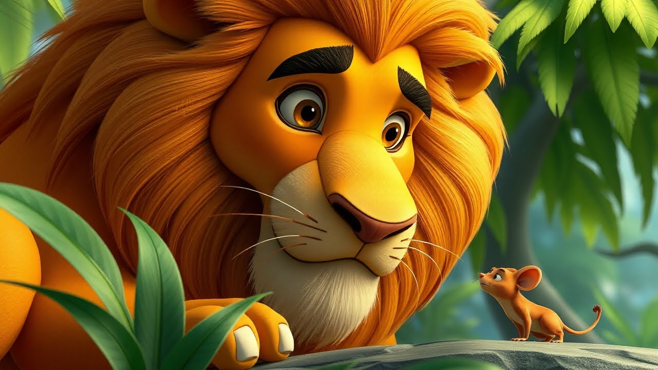 The Lion and the Mouse Fable | Moral Story for Kids | Aesop's Classic Tales