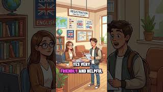 At the Language School 🗣️ #languageschool #easyenglisheveryday #dailyenglish