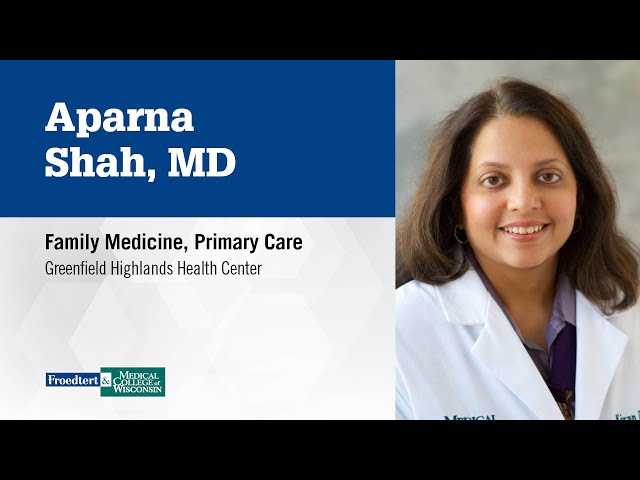 Watch Dr. Aparna Shah, family medicine physician on YouTube.