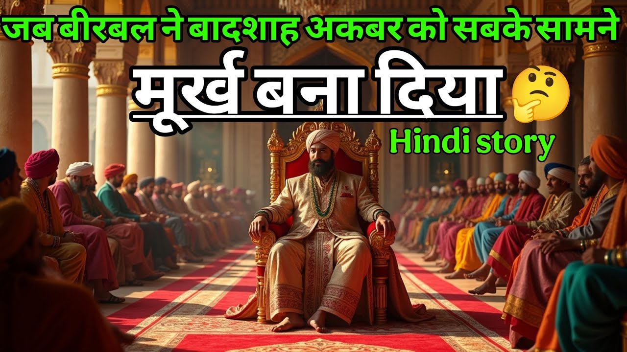 जब बीरबल बादशाह अकबर को सबके सामने मूर्ख बना दिया | akbar birbal ki kahani | majedar story | stores 