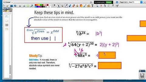0 4 Notes   nth Roots and Real Exponents