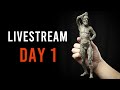 Figure sculpting for competition day 1 livestream