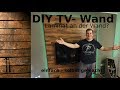 DIY TV-Wand - einfach selbst gemacht - Laminat an der Wand